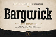 Bargwick _ display font, a Sans Serif Font by Wow Magic (Thumbnail 1 of 4)