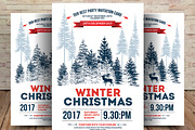 Minimal Christmas Winter Flyer, a Flyer Template by graphicforest (Thumbnail 1 of 4)