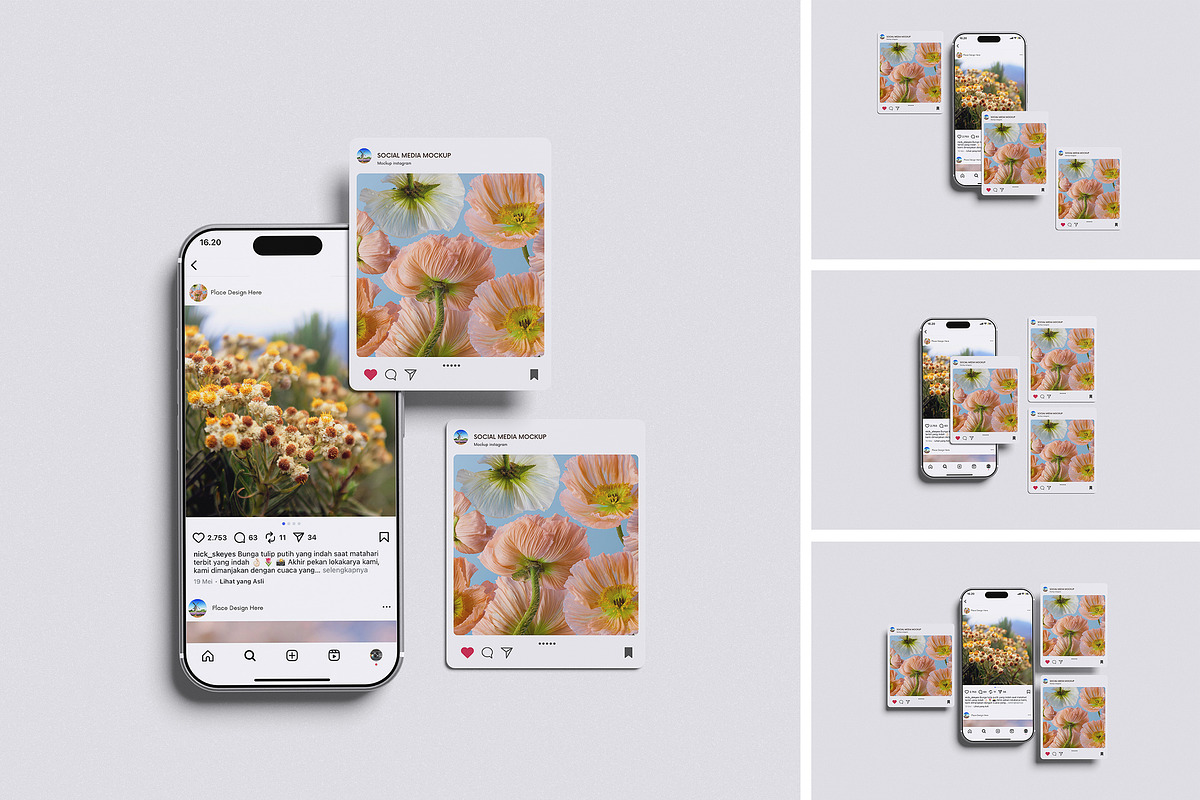 High Quality Social Media Instagram, an Advertising Mockup by Afif_studio (Photo 1 of 5)