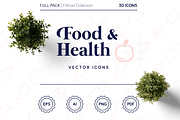 Food & Health icons, an Icon by Bunichi (Thumbnail 1 of 12)