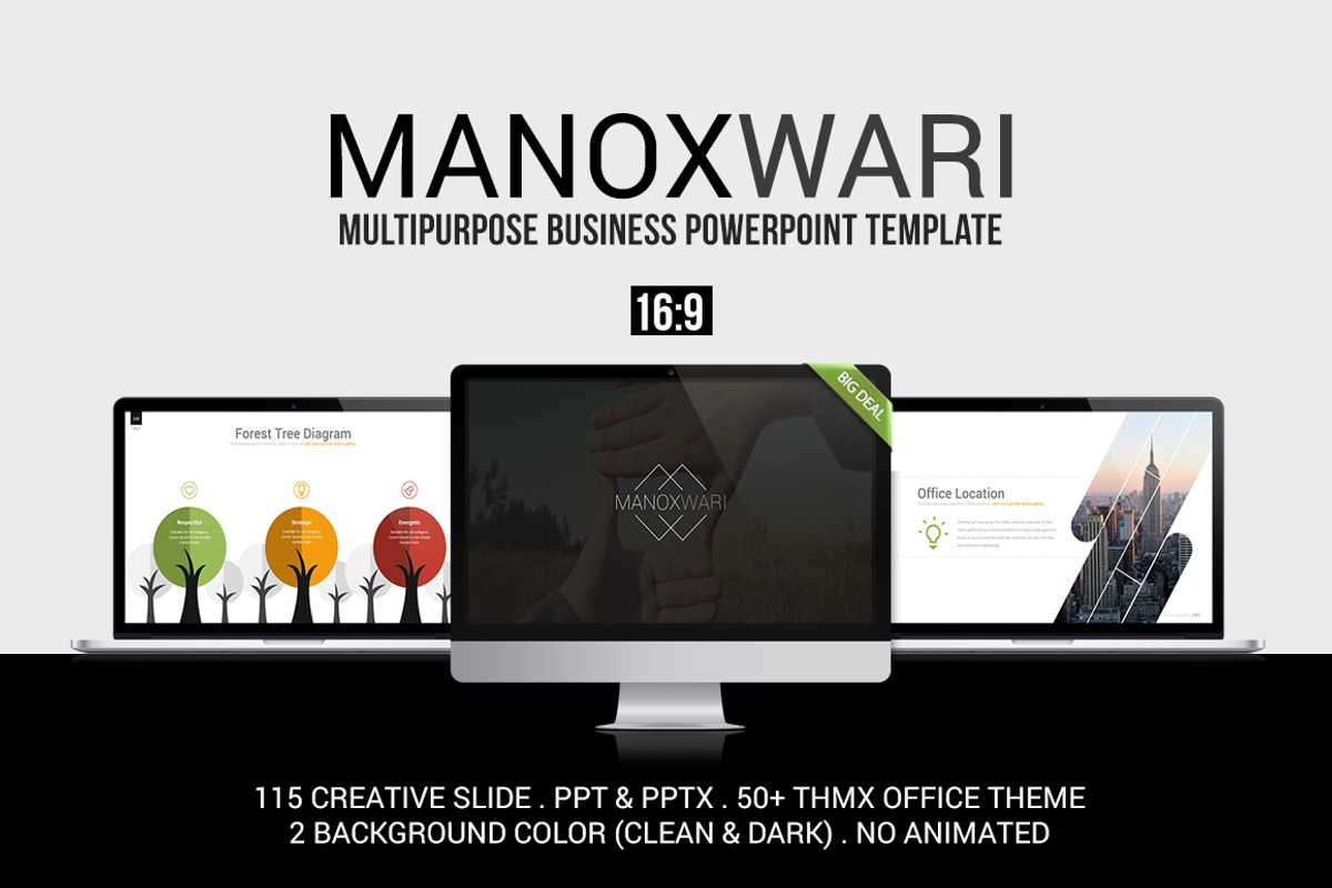Manoxwari Business Powerpoint, a Presentation Template by Dedijuniadi (Photo 1 of 5)