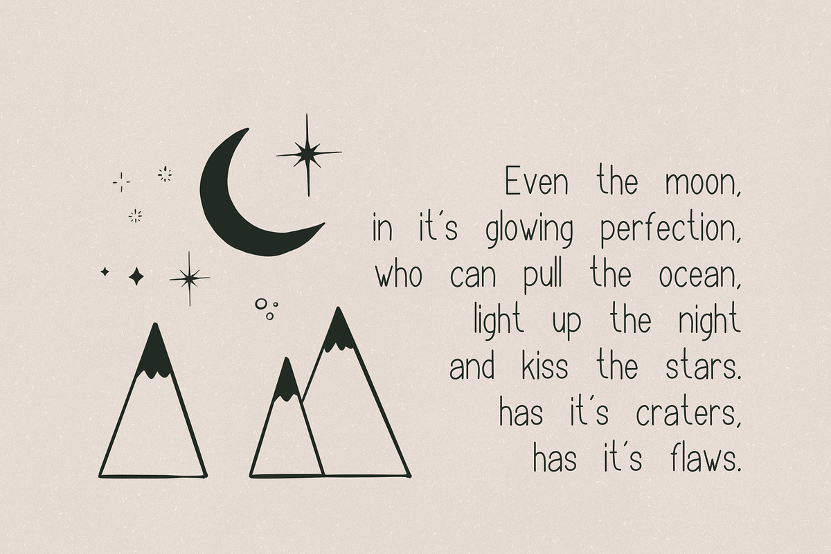 Moonchild font duo, a Sans Serif Font by elvinova (Photo 8 of 9)
