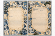 Winter Ephemera Recipe Pages PNGs, a Seasonal Illustration by Markicha Art (Thumbnail 4 of 5)