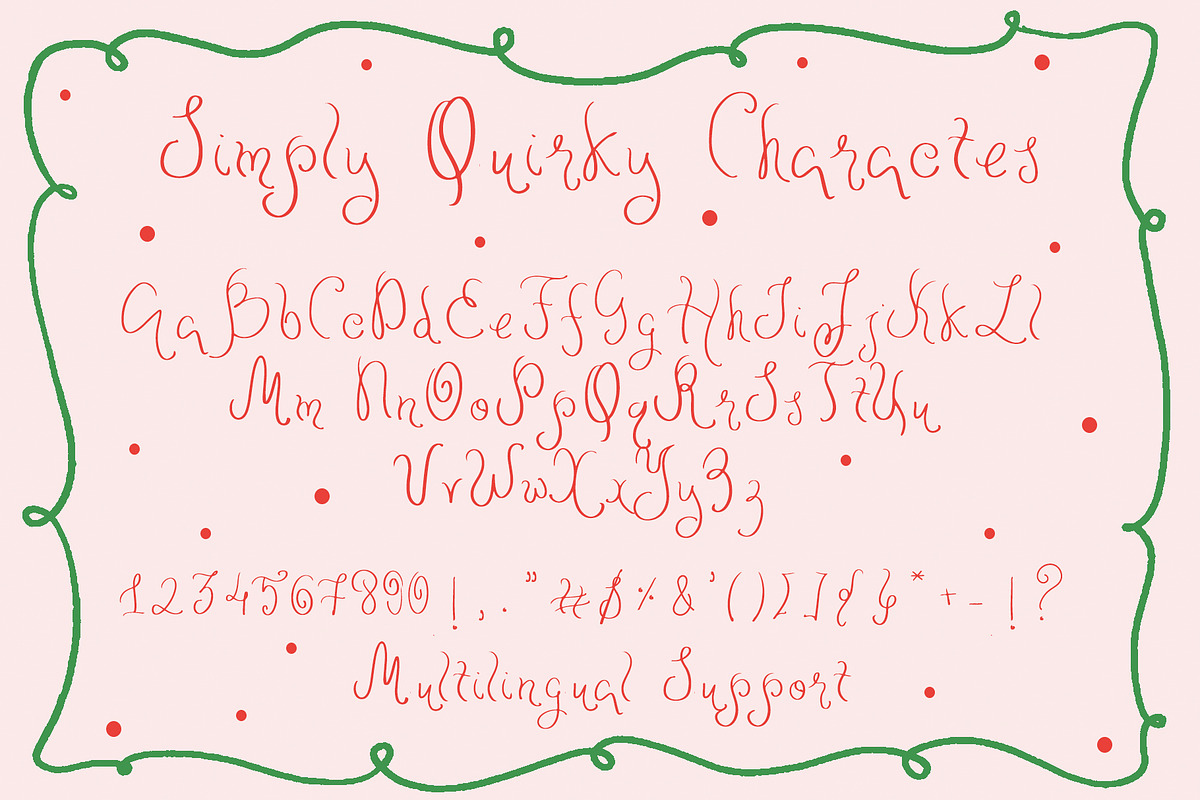 Simply Quirky Casual Handdrawn Font, a Handwritten Font by Amalia Calligraphy (Photo 3 of 8)