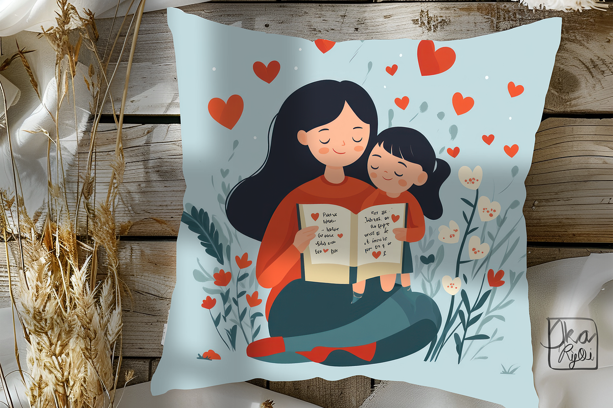 Mother & Kids with Pets Clipart Set, a Graphic by ikarifq shop (Photo 4 of 4)