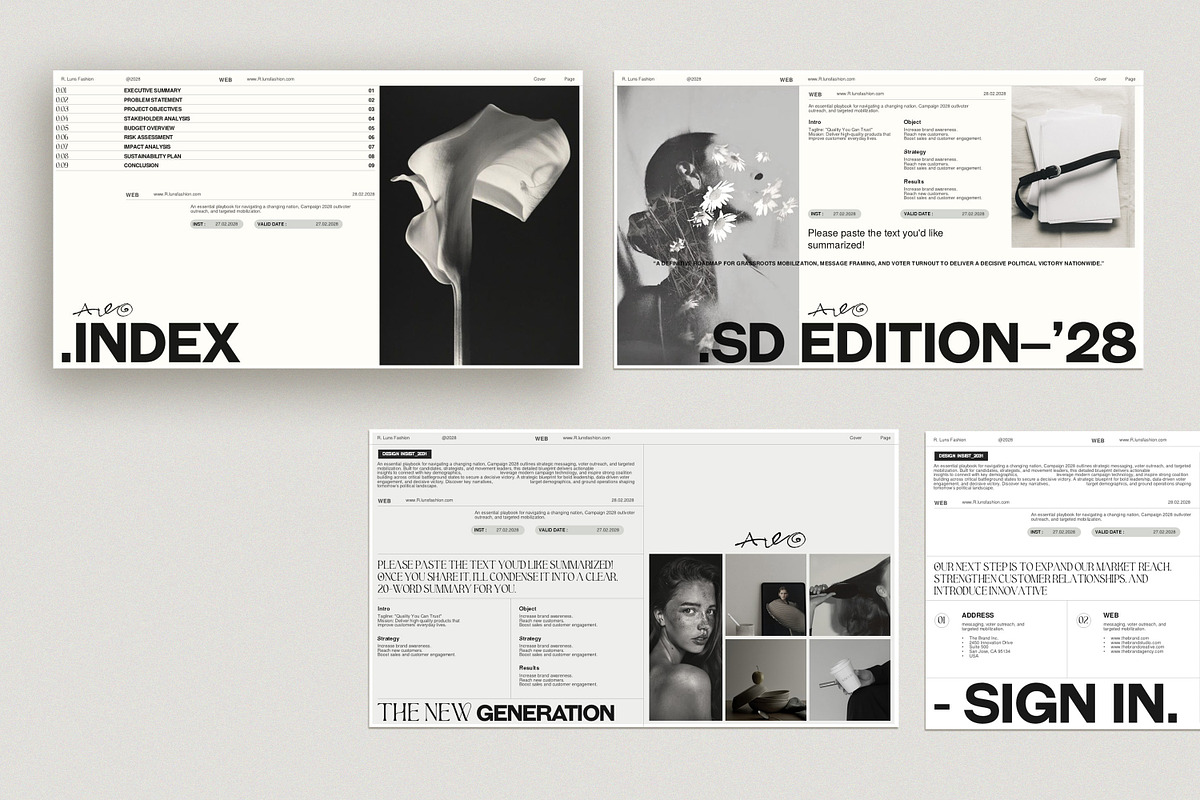 Brief Campaign '2028 Presentation, a Presentation Template by GoldenPixelStudio (Photo 4 of 10)