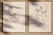 15 Minimalist Woman Line Art, a Decorative Illustration by Miracles Everywhere (Thumbnail 5 of 9)