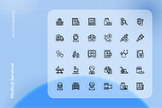 Medical Services Icon Set, an Outline Icon by Nathaya Studio (Thumbnail 2 of 2)