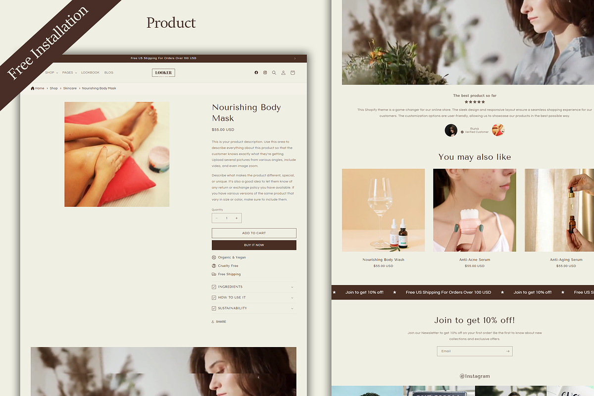 Looker – Beauty Shop Shopify Theme, a Shopify Template by QuickArtisan (Photo 11 of 11)