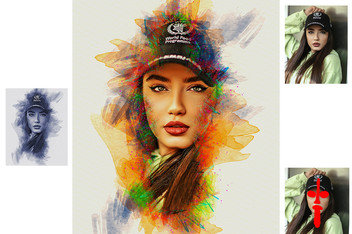 Watercolor Photoshop Action, an Action Add-On by Studio Retouch