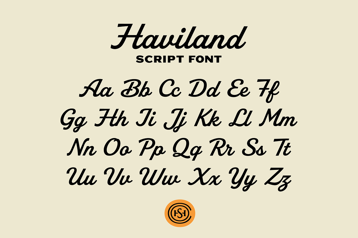 Haviland Script, a Script Font by Hustle Supply Co. (Photo 4 of 10)