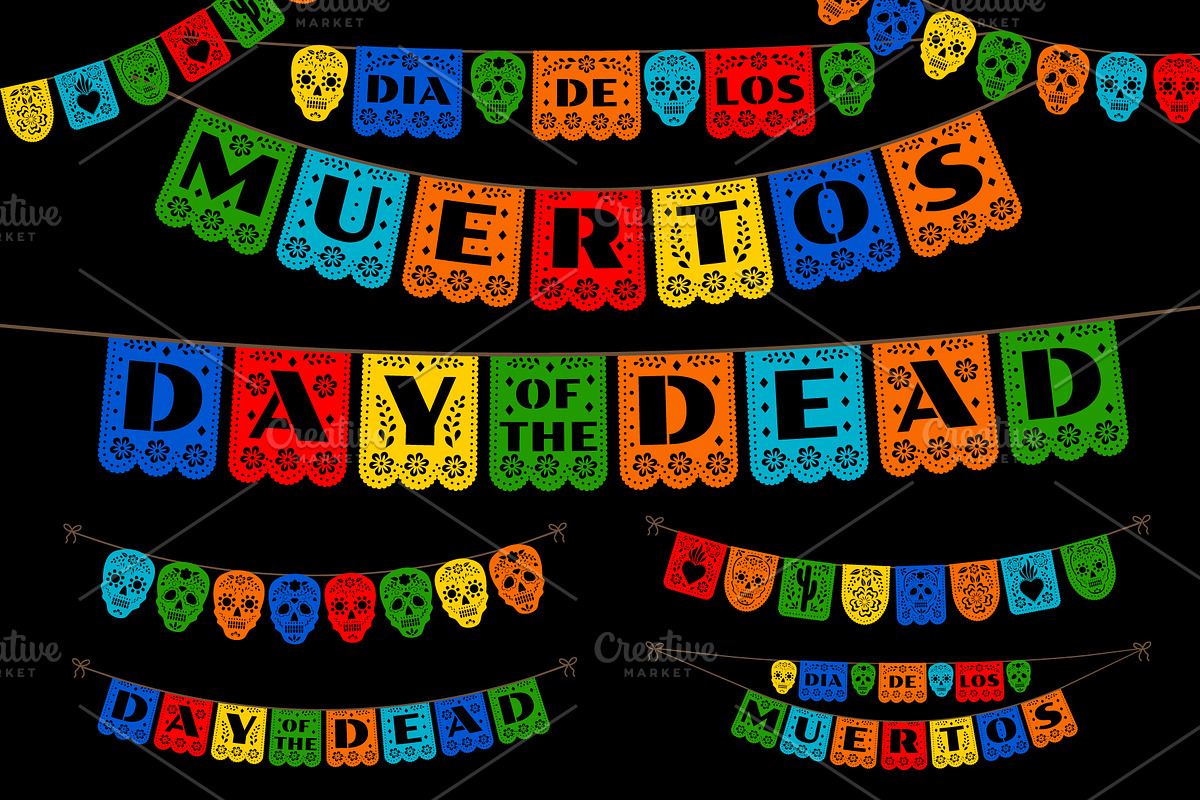 Dia de los Muertos Papel Picado, an Object Graphic by Sveta Aho (Photo 1 of 2)