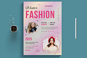 Winter Fashion Flyer Layout, a Flyer Template by MightyDesign (Thumbnail 1 of 8)
