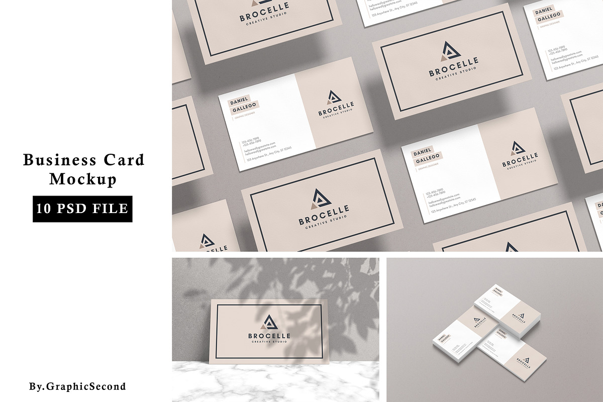 Business Card Mockup, a Print Template by graphicsecond (Photo 1 of 12)