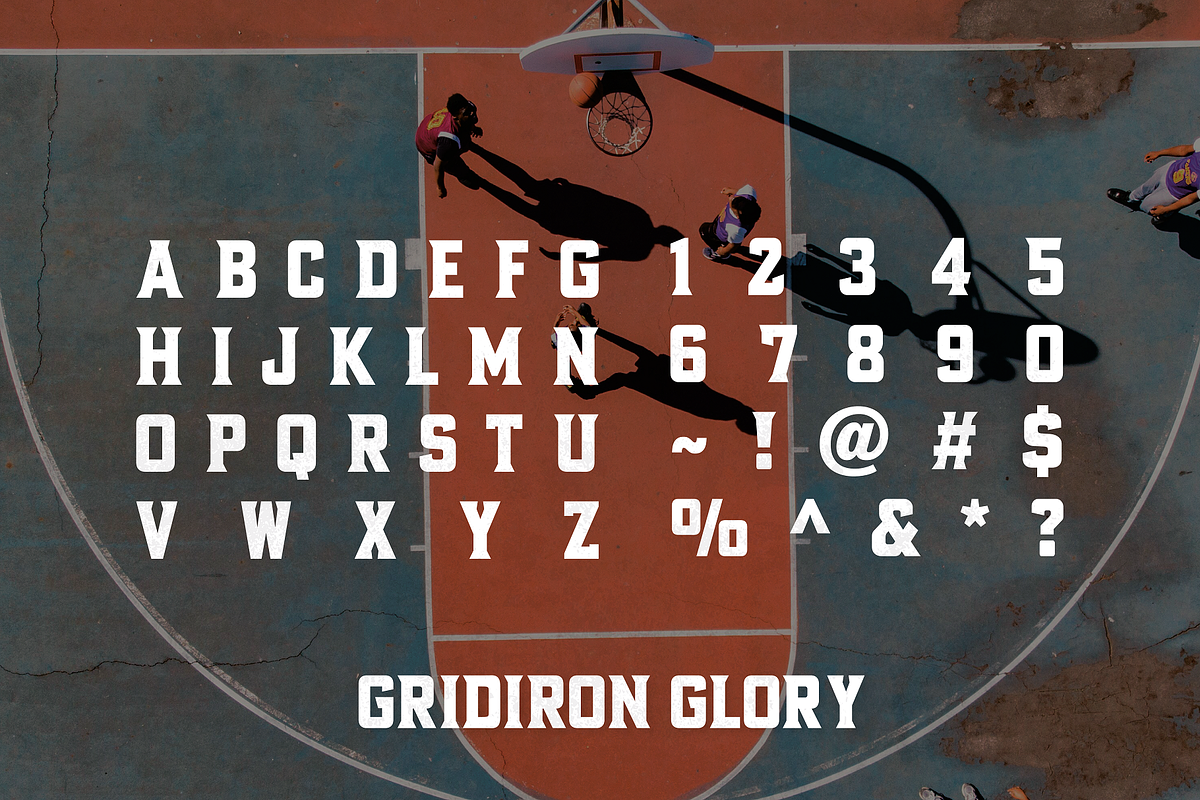 Gridiron Glory - Sport Typeface, a Sans Serif Font by HipFonts (Photo 2 of 9)