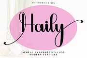 Haily, a Script Font by FreshTypeINK (Thumbnail 1 of 7)