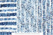 80 Indigo Blue Watercolor Patterns, a Pattern Graphic by Pink Coffie (Thumbnail 7 of 9)
