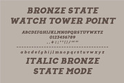 Bronze State - Slab Serif, a Slab Serif Font by Rusted Works (Thumbnail 4 of 6)