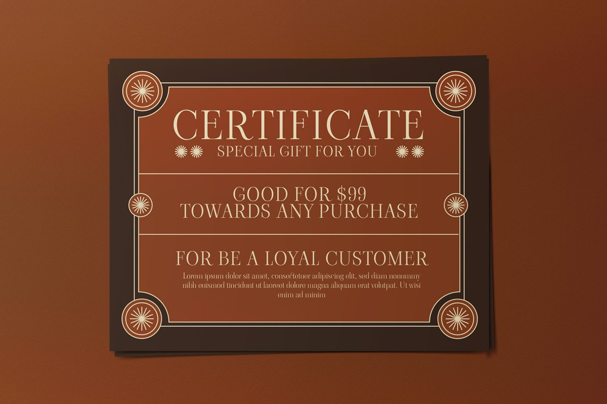 Certificate, a Print Template by graphicook (Photo 3 of 3)