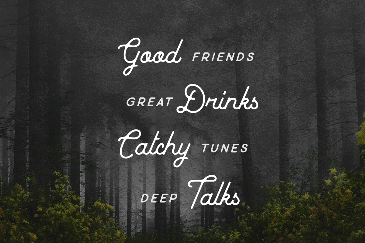 Baheula Vintage + Clean Typeface, a Script Font by Wandery Supply (Photo 2 of 12)