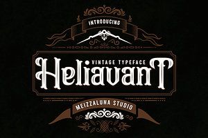 Heliavant - Vintage Typeface