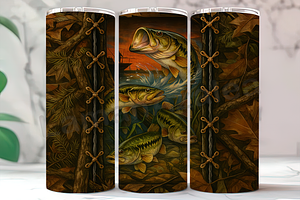 Bass Fishing Lake Life Tumbler, an Arts & Entertainment Photo by LamanAzalea