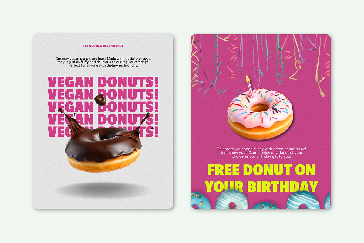 Canva Bakery & Donut Instagram Kit, a Design Template by SecondBrain Store (Photo 7 of 10)