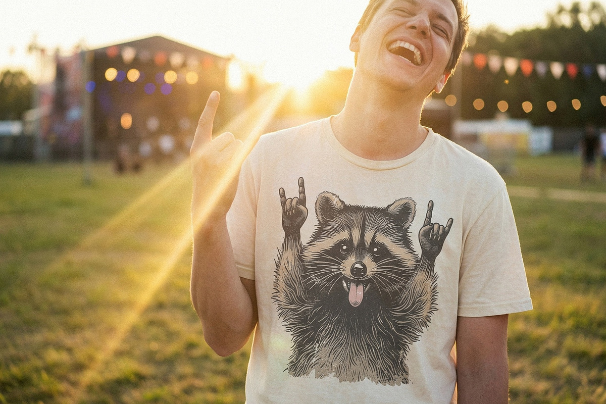 Rock On Raccoon PNG, Funny Animal, an Illustration by SharpMarketplace (Photo 2 of 5)