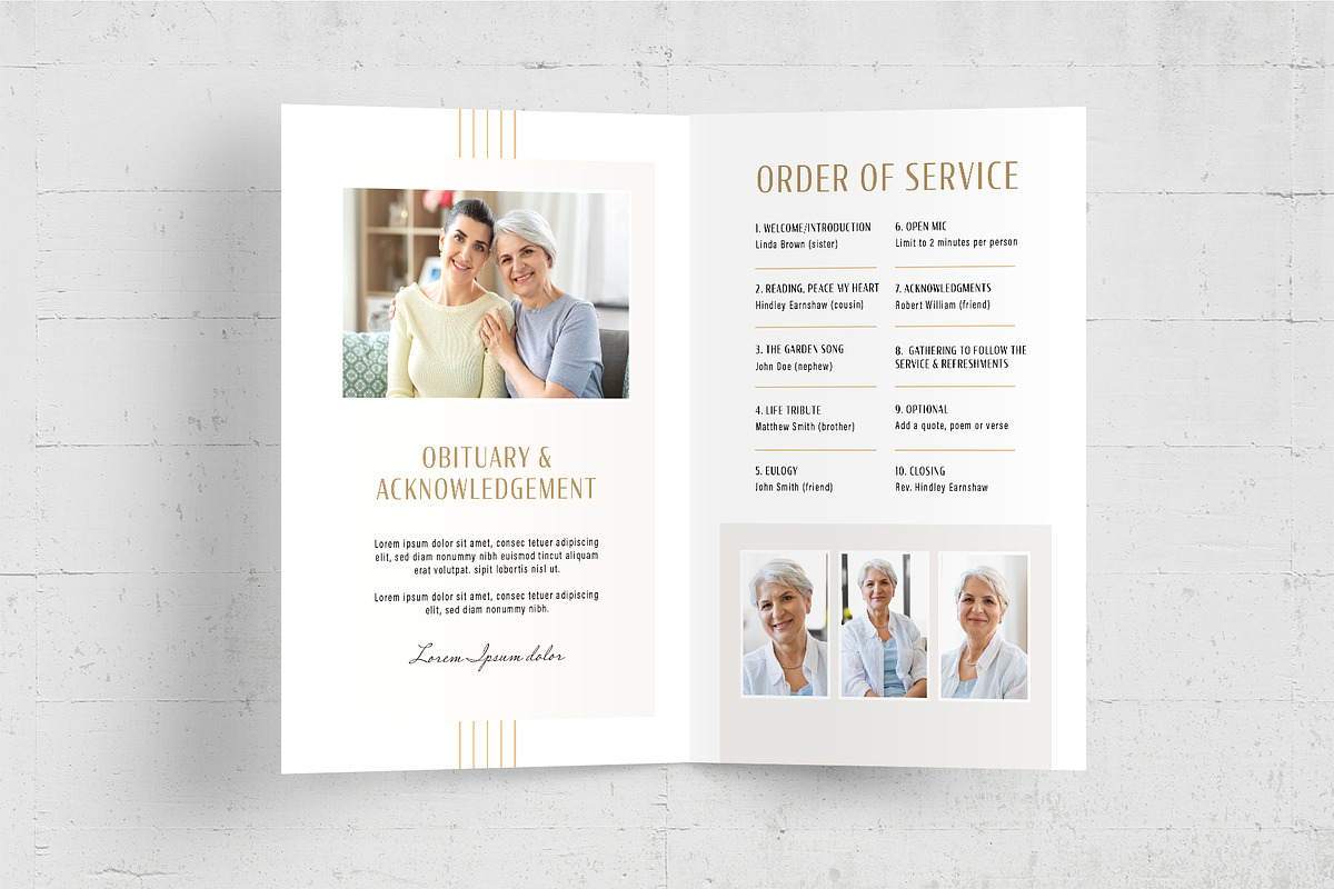 Funeral Program Template, a Flyer Template by BrandPacks (Photo 6 of 6)