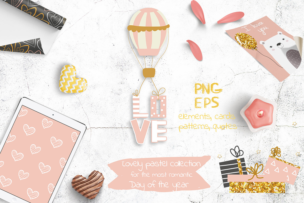 Valentine's Day pink collection, an Animal Illustration by Viktoria Siarova (Photo 1 of 5)