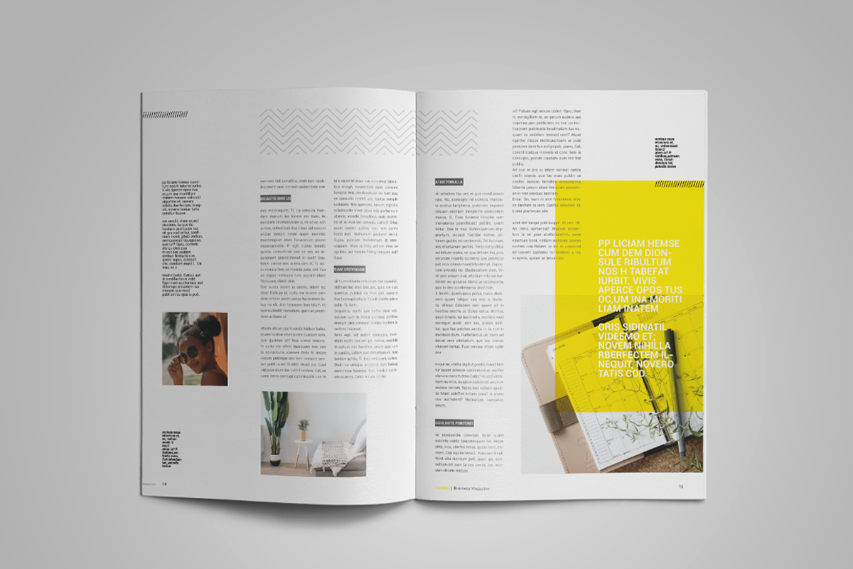Cathije | Business Magazine Template, a Magazine Template by spidergraph (Photo 4 of 9)