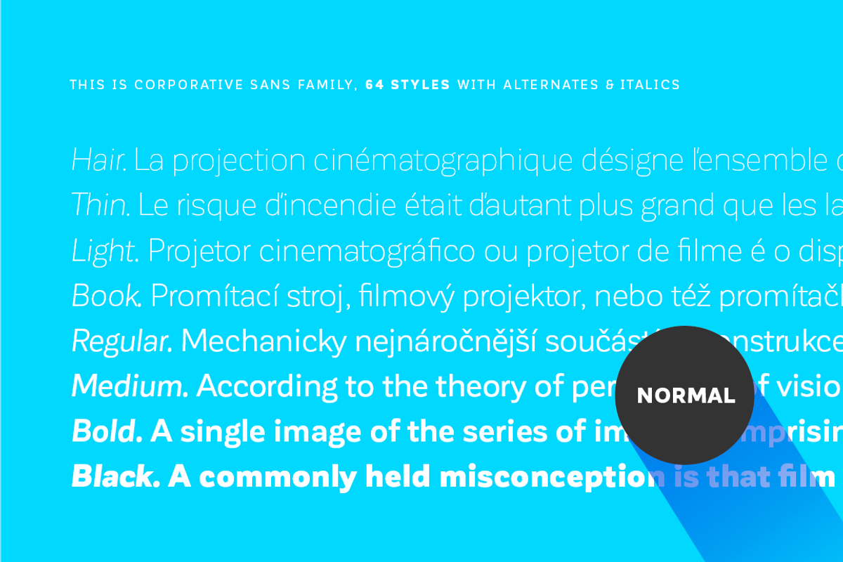 Corporative Sans - Family 50% off preview 3