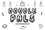 Doodle Pals - Sketchy Display Font, a Handwritten Font by KiddoGlyphs Studio (Thumbnail 1 of 5)