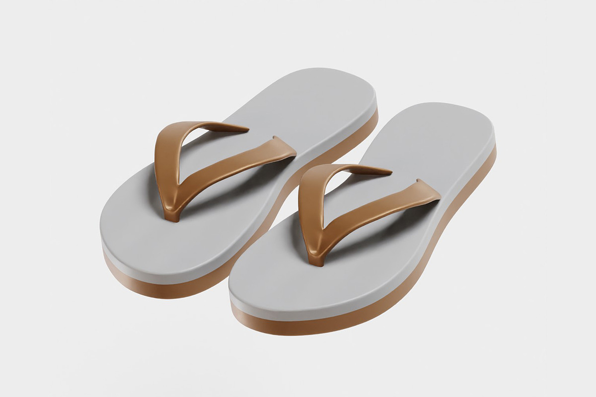 Sandals 3d model, an Object 3D Model by fahad121 (Photo 5 of 9)