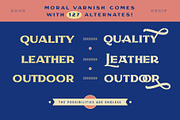 Moral Varnish Sans Serif & Stencil, a Handwritten Font by 1871 Project (Thumbnail 4 of 9)