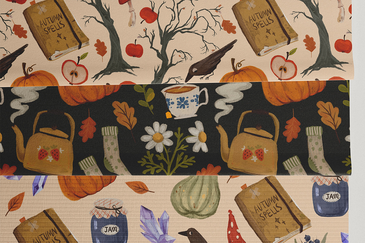 Magic Season Elements and Patterns, a Seasonal Illustration by Kokoshka (Photo 10 of 15)