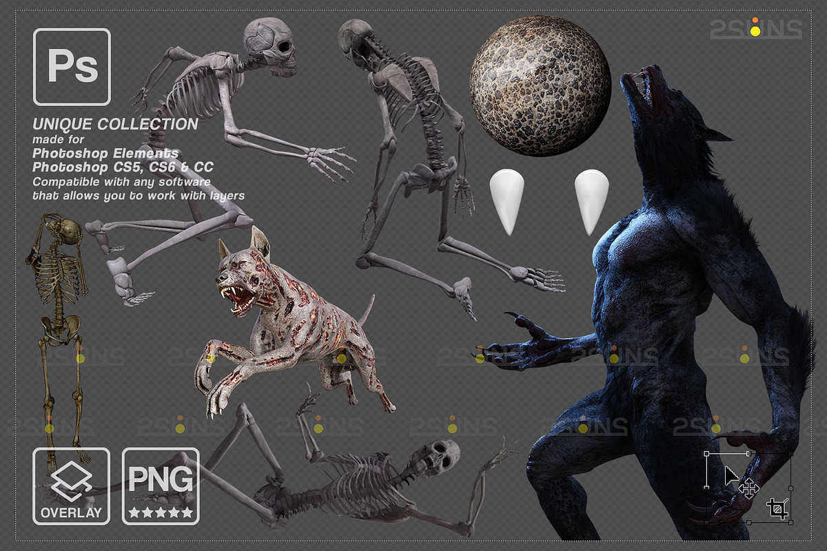 Halloween overlay, photoshop overlay, an Object Graphic by 2SUNS (Photo 3 of 9)