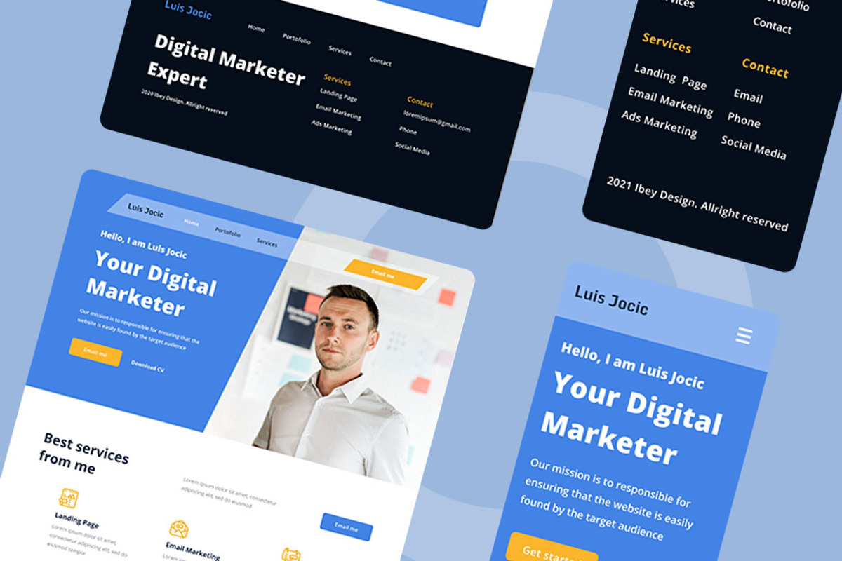 Portfolio Web Design, a Wireframe Template by INSPR STD (Photo 3 of 6)