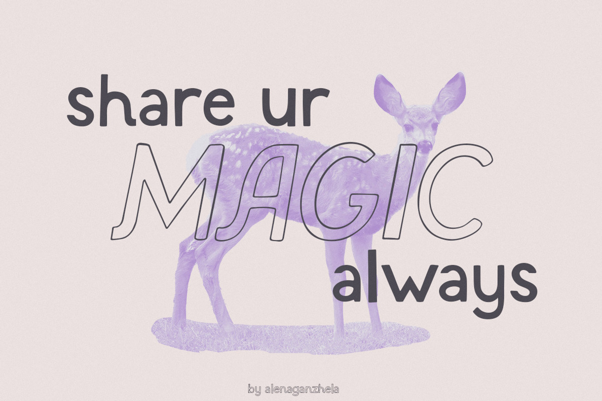 Lily Dusk whimsical display typeface, a Handwritten Font by alenaganzhela (Photo 5 of 11)