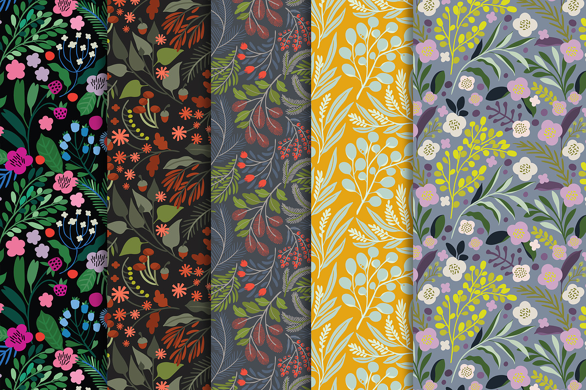 Vector Florals, a Background Graphic by Irtsya (Photo 6 of 12)