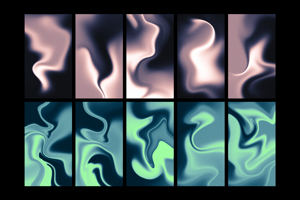 Fluid 4 Retro-Futuristic Backgrounds, a Background Graphic by Katedsgn (Photo 10 of 13)
