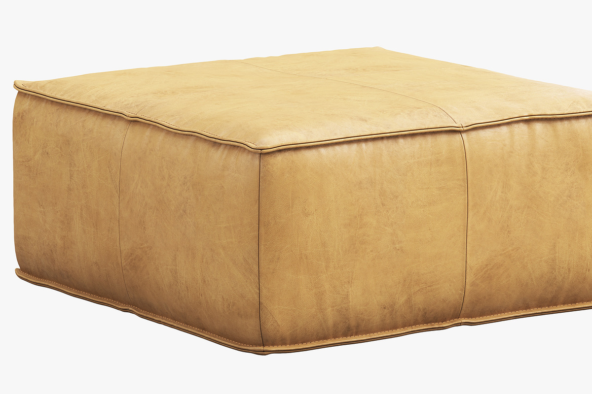 Joybird Lyle Leather Ottoman, a Furniture 3D Model by 3dmitruk (Photo 23 of 30)