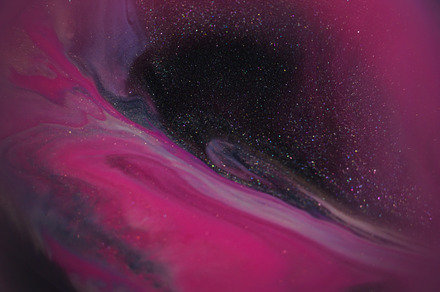 Flowing liquid shimmer ink water