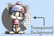 Whimsical 4th Of July Animals PNG, a Seasonal Illustration by Canvas Craft (Thumbnail 2 of 10)