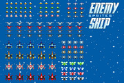 Spaceship 1 Sprites, an Illustration by erkoudesign (Thumbnail 3 of 6)