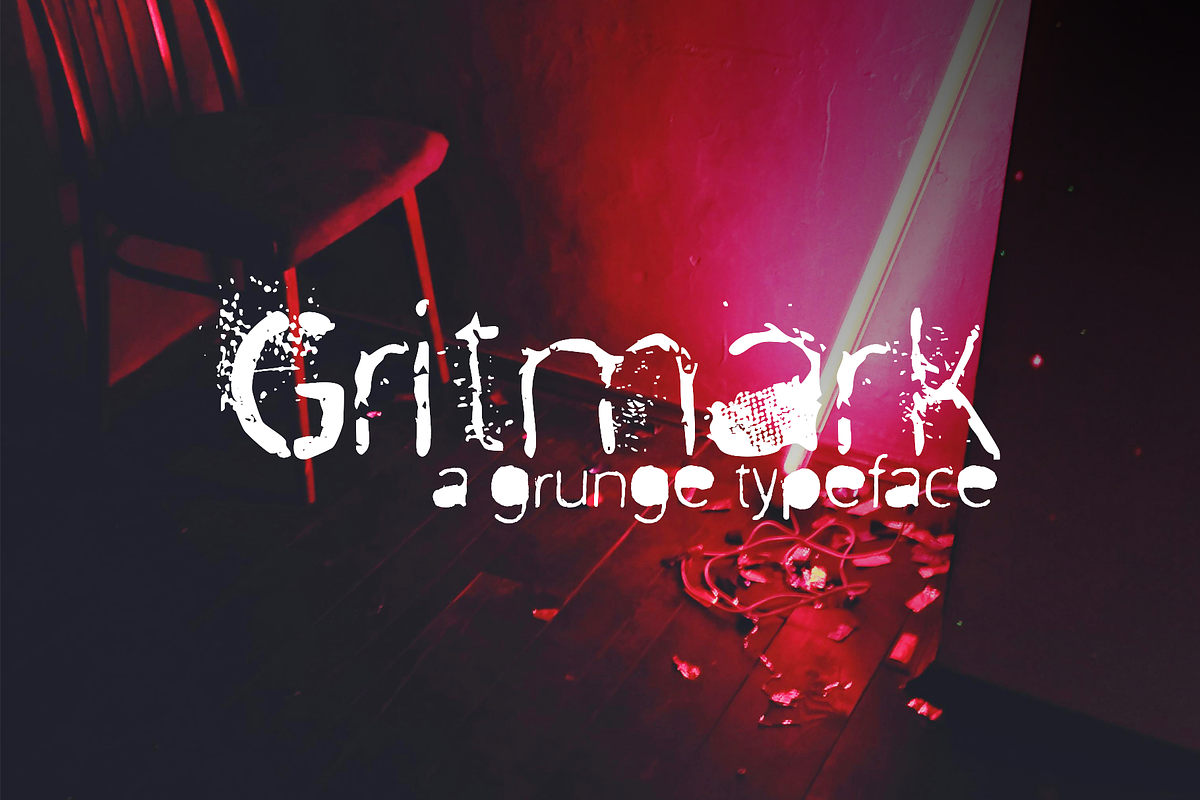 Gritmark – A Raw & Gritty Typeface, a Sans Serif Font by twentytwo media co. (Photo 1 of 5)