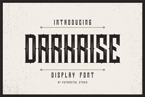 Darkrise Typeface preview 8