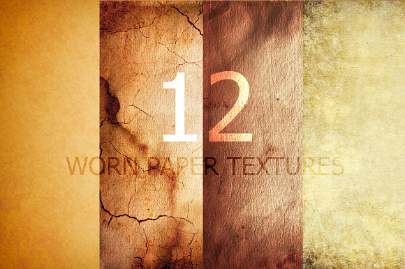 12 worn paper textures preview 6