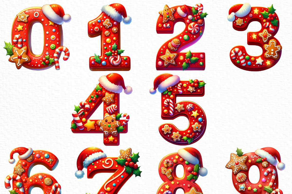Christmas Alphabet Clipart, an Illustration by Craft Nest (Photo 5 of 6)