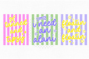 Striped Summer Quotes Bundle PNG, a Seasonal Illustration by Dream Creation (Thumbnail 9 of 9)